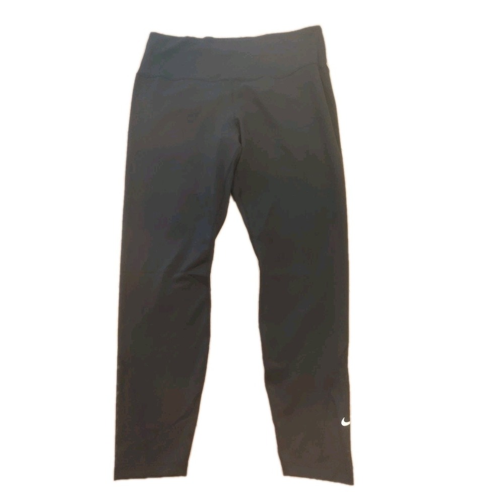 NIKE ONE [XL] Women TIGHT & DRI FIT HIGH RISE Yoga 7/8Leggings-Black, DV9020-010